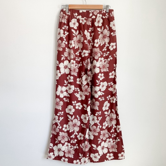 Abercrombie tropical flower linen blend pants - Picture 3 of 7